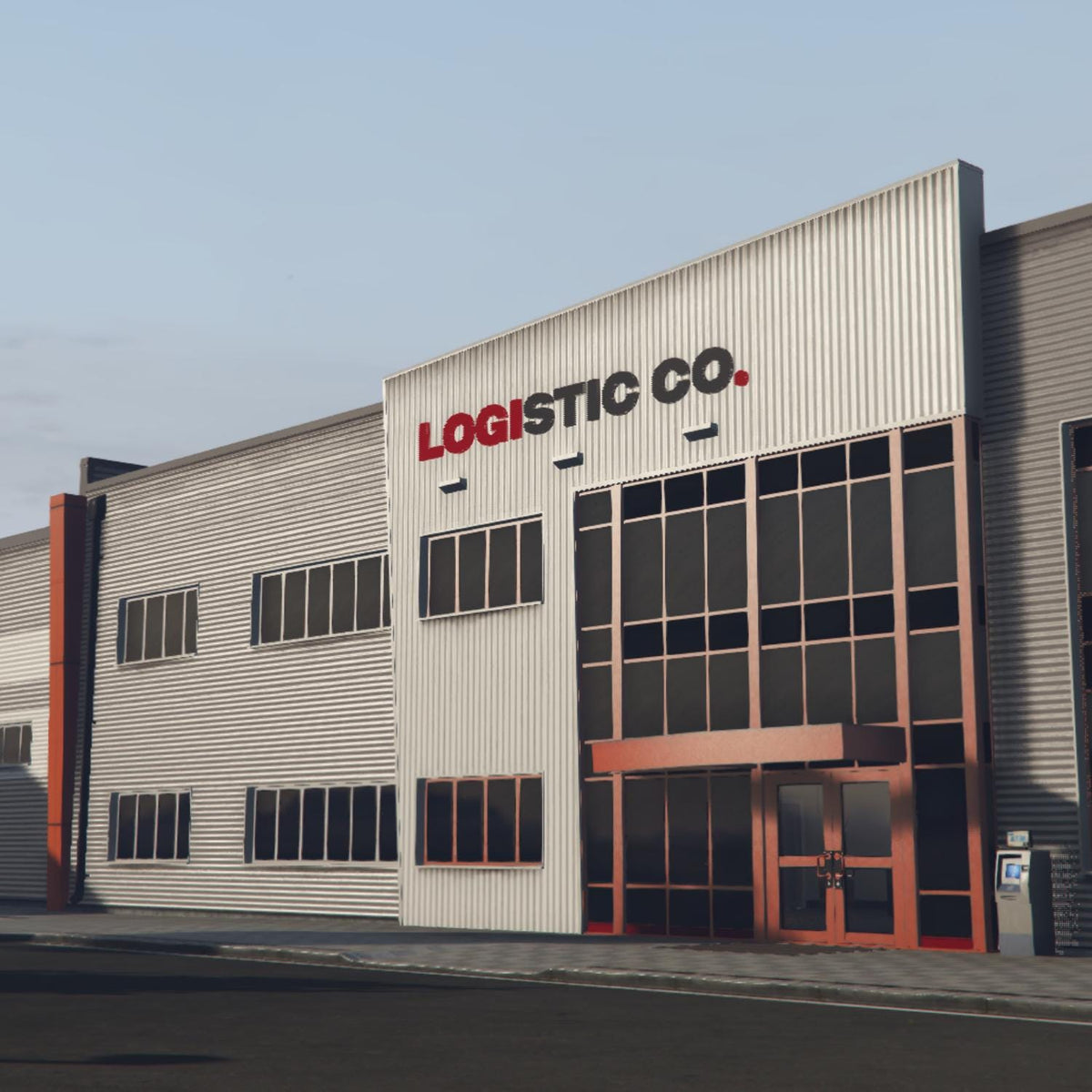 Logistics Warehouse MLO, Distribution Center Interior, Industrial Storage Facility
