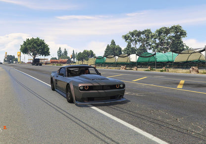 FiveM Debadged Muscle Car Mod: Custom Widebody, 5 Colors