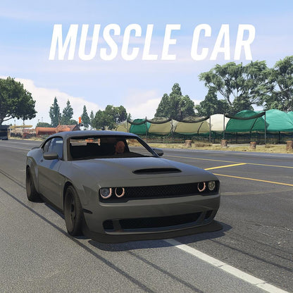 FiveM Debadged Muscle Car Mod: Custom Widebody, 5 Colors