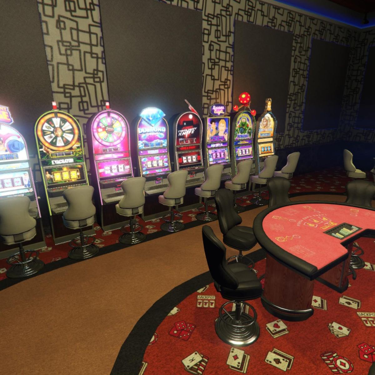 Casino MLO, Gaming Venue Interior, Entertainment Roleplay Environment