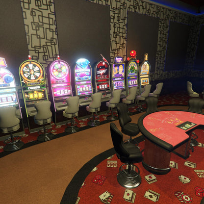 Casino MLO, Gaming Venue Interior, Entertainment Roleplay Environment
