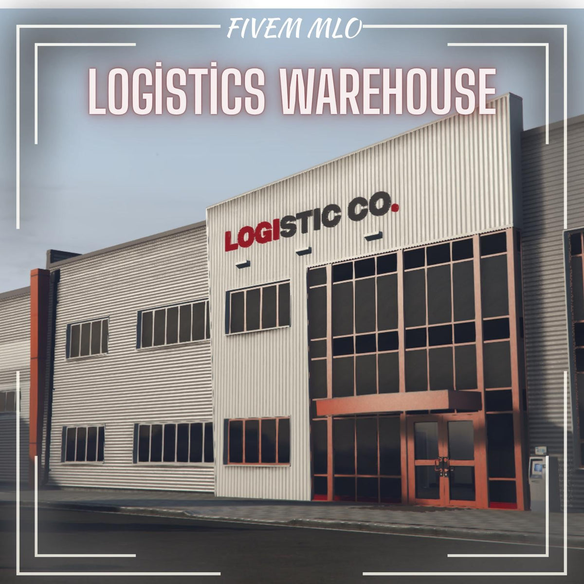 Logistics Warehouse MLO, Distribution Center Interior, Industrial Storage Facility