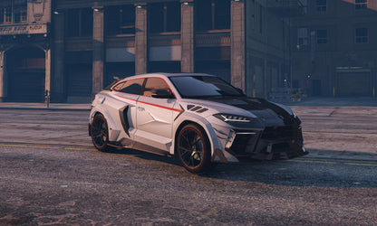 FiveM Lamborghini Urus Liberty Walk Add-On: Luxury SUV, 4 Colors