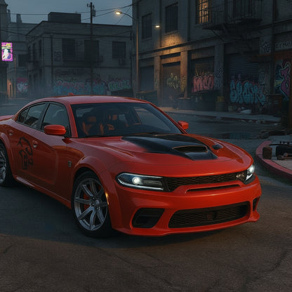 FiveM Dodge Charger: Optimized Muscle Car with Hellcat Accents