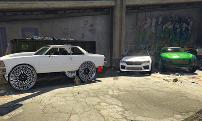 FiveM Debadged Donk Car Pack: Custom Lowrider Style, RP Ready