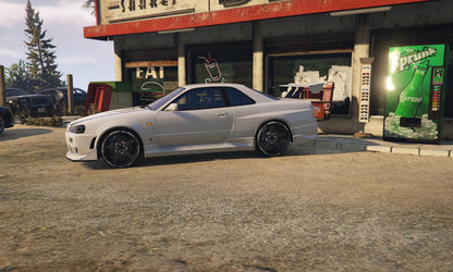 Nissan Skyline GT-R R34 FiveM Car Mod: JDM Tuner, Drift Ready (Digital Download)