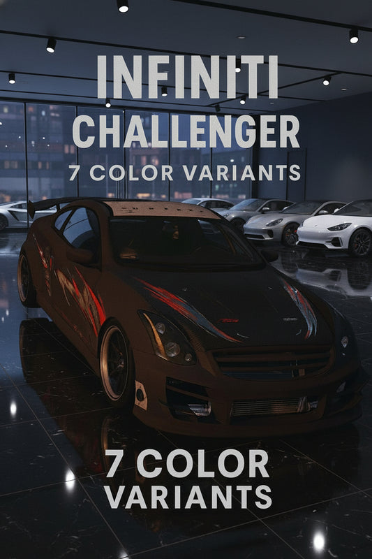FiveM Nissan Skyline Drift Edition with widebody kit and 7 color variants.