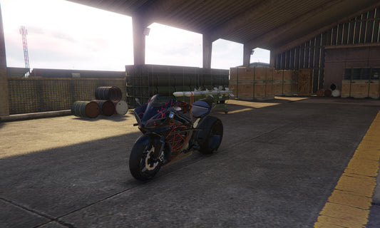 Red Motorcycle Mod for FiveM | Custom Drag & Drop Bike | Realistic Lighting - Smooth Handling | Easy Install